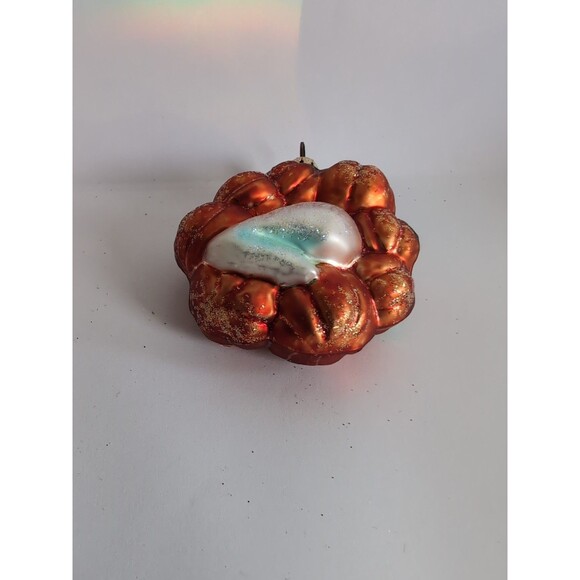 Vtg Radko Giggles & Boo Blown Glass Halloween Ornament Little Gem Ghost Pumpkins - Picture 4 of 5